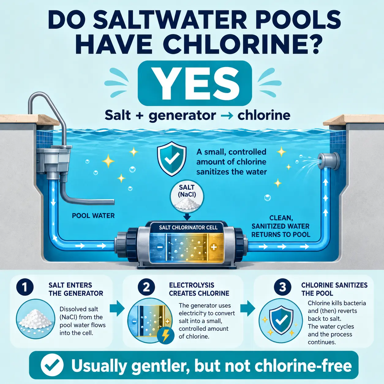 Do Salt Water Pools Have Chlorine